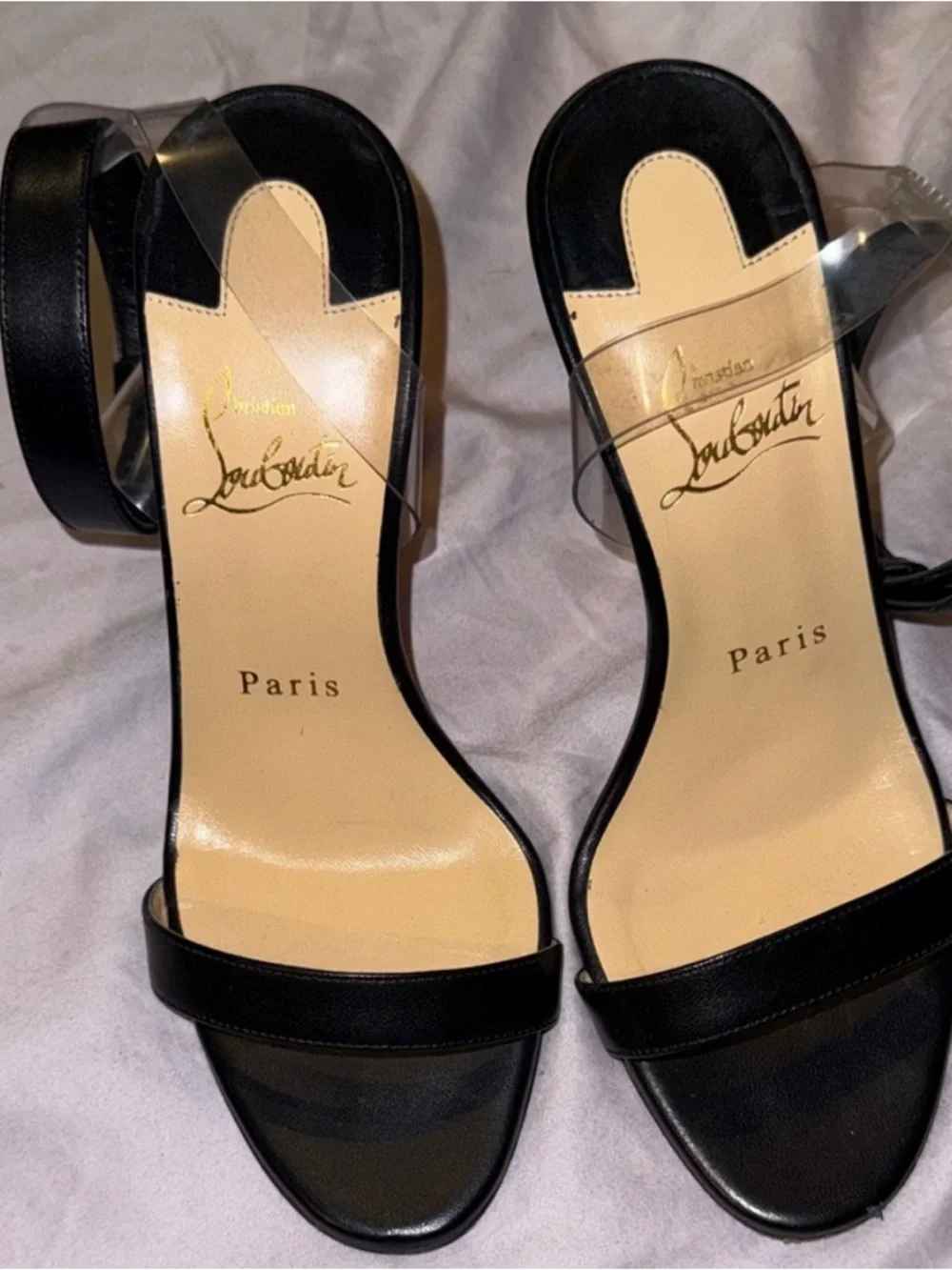 Christian Louboutin Black Ankle-Strap heels - Picture 2 of 4